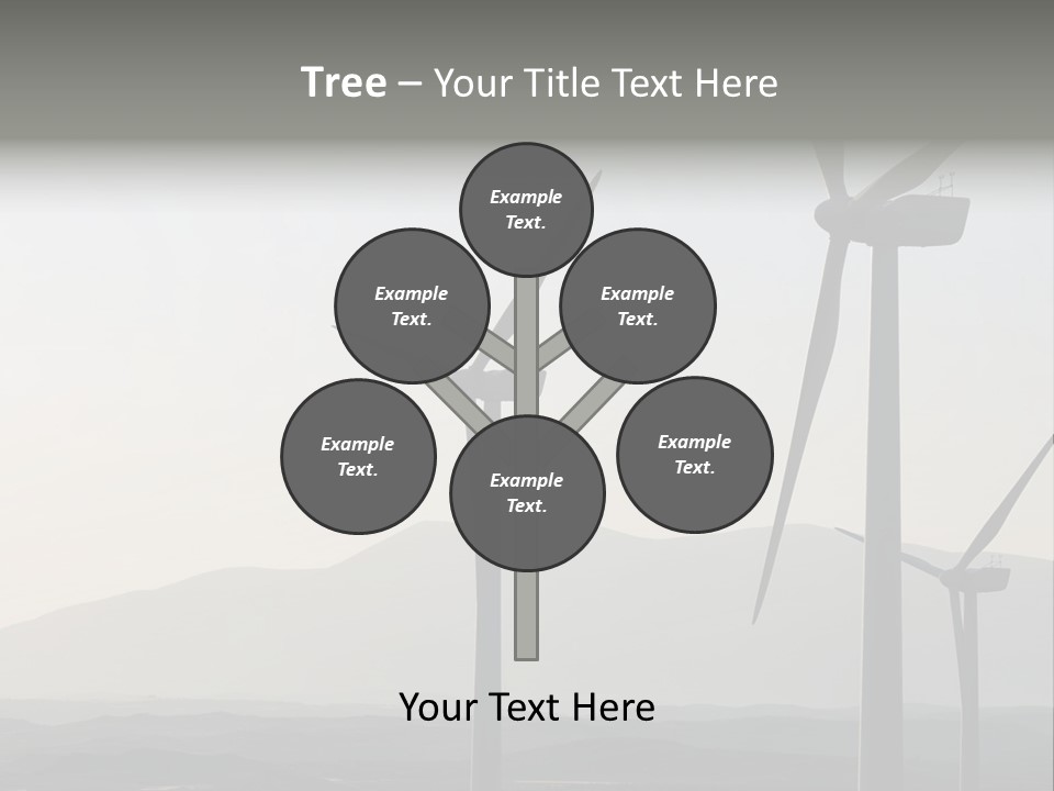 Plant Blue Production PowerPoint Template