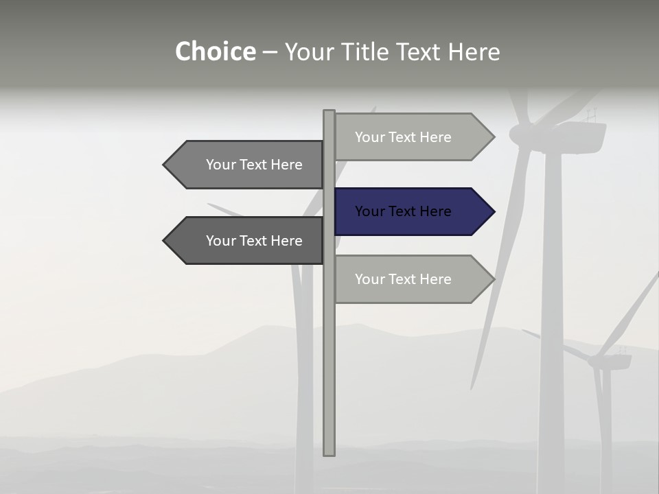 Plant Blue Production PowerPoint Template
