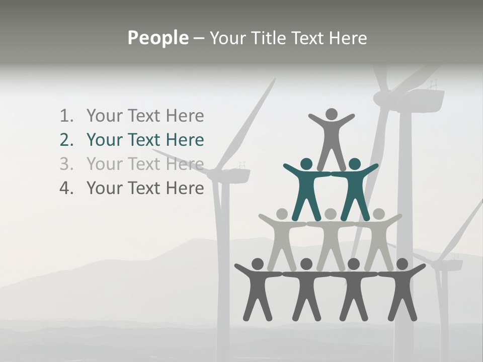 Plant Blue Production PowerPoint Template