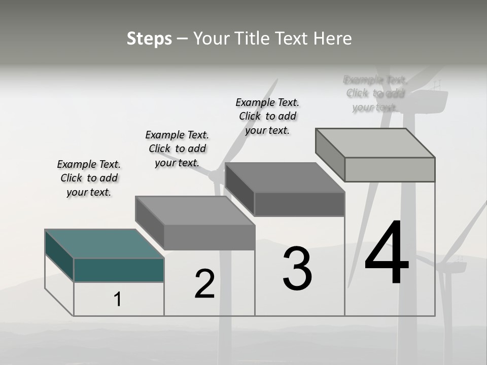 Plant Blue Production PowerPoint Template