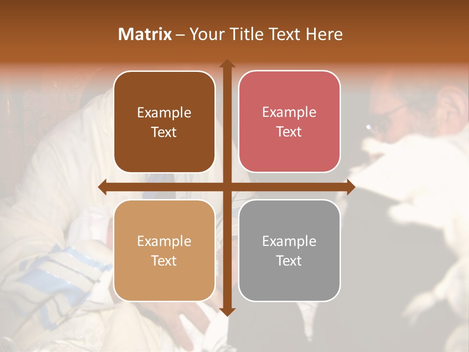 A Man Is Holding A Baby In His Lap PowerPoint Template