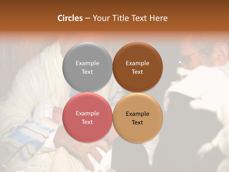 A Man Is Holding A Baby In His Lap PowerPoint Template