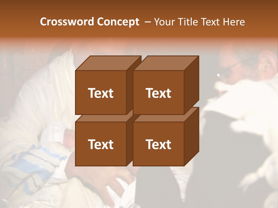 A Man Is Holding A Baby In His Lap PowerPoint Template