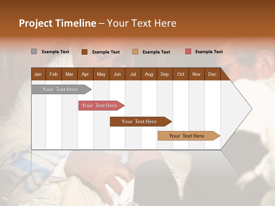 A Man Is Holding A Baby In His Lap PowerPoint Template