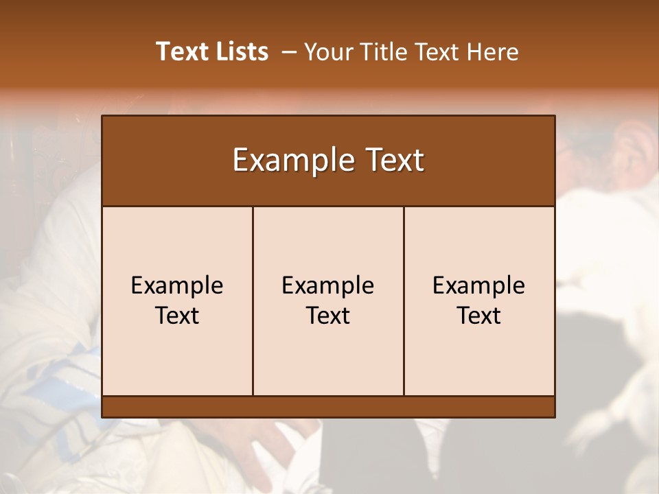 A Man Is Holding A Baby In His Lap PowerPoint Template