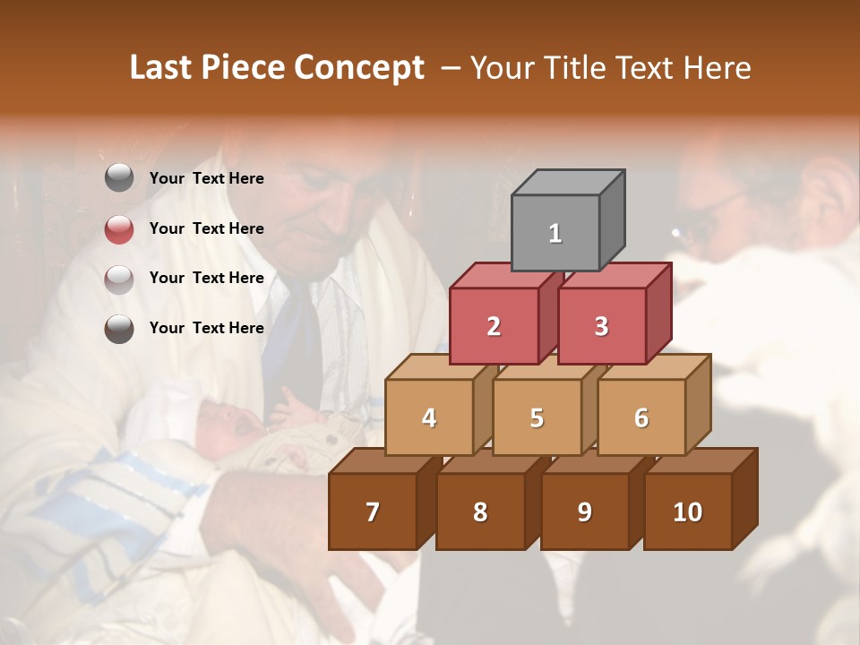 A Man Is Holding A Baby In His Lap PowerPoint Template