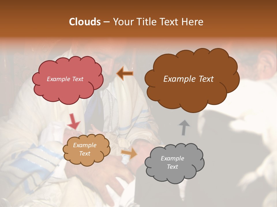 A Man Is Holding A Baby In His Lap PowerPoint Template