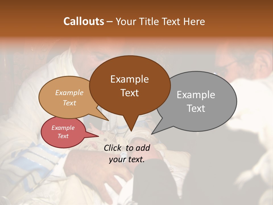 A Man Is Holding A Baby In His Lap PowerPoint Template