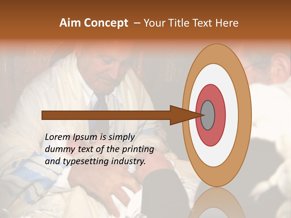 A Man Is Holding A Baby In His Lap PowerPoint Template