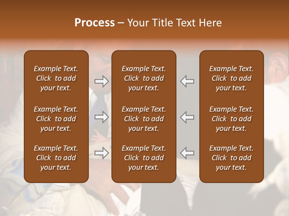 A Man Is Holding A Baby In His Lap PowerPoint Template
