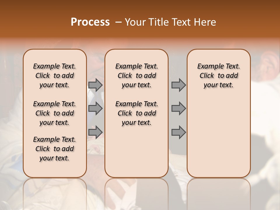 A Man Is Holding A Baby In His Lap PowerPoint Template