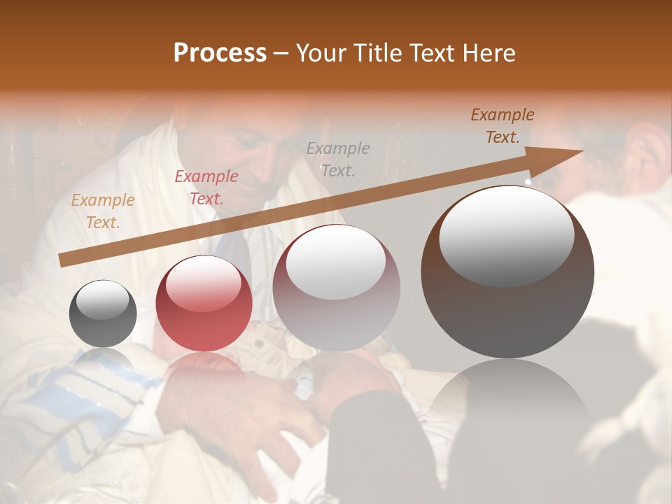 A Man Is Holding A Baby In His Lap PowerPoint Template