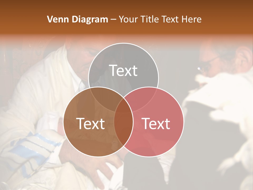 A Man Is Holding A Baby In His Lap PowerPoint Template