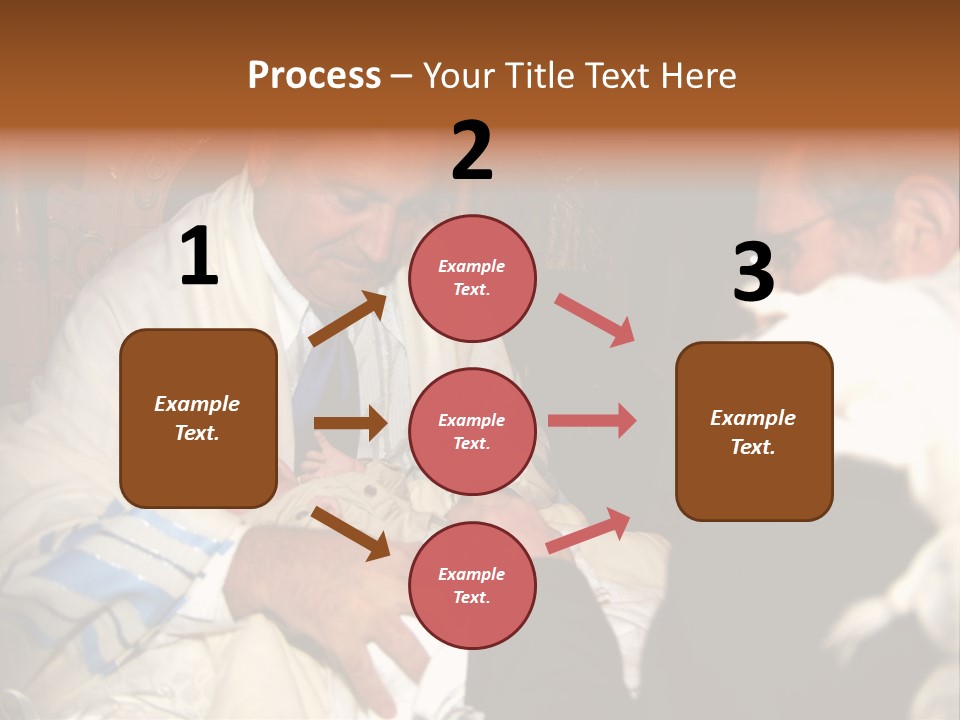 A Man Is Holding A Baby In His Lap PowerPoint Template