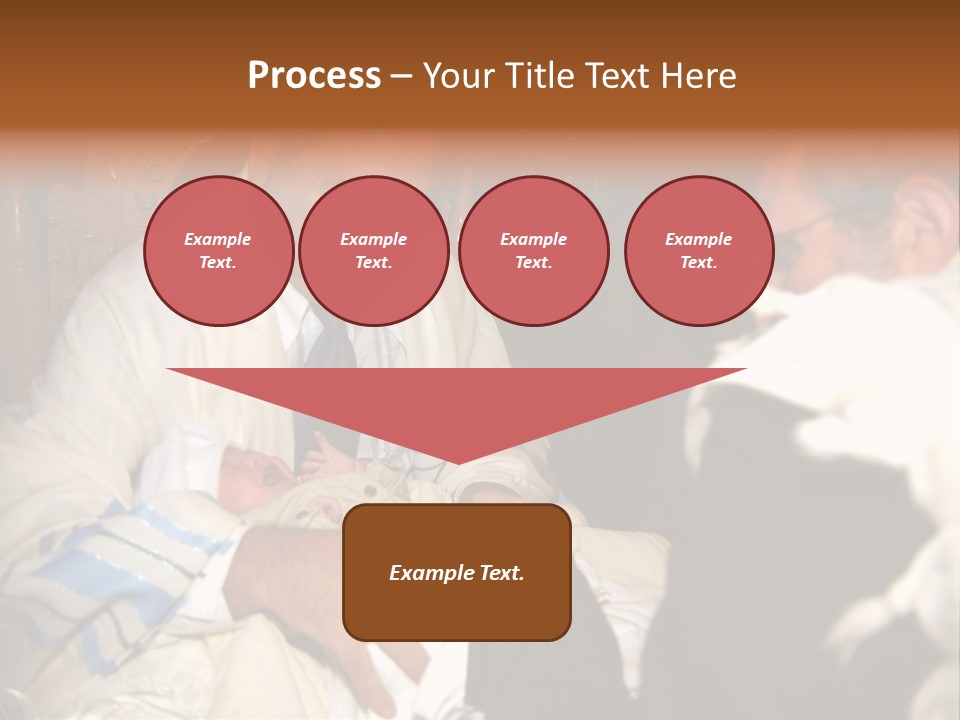 A Man Is Holding A Baby In His Lap PowerPoint Template