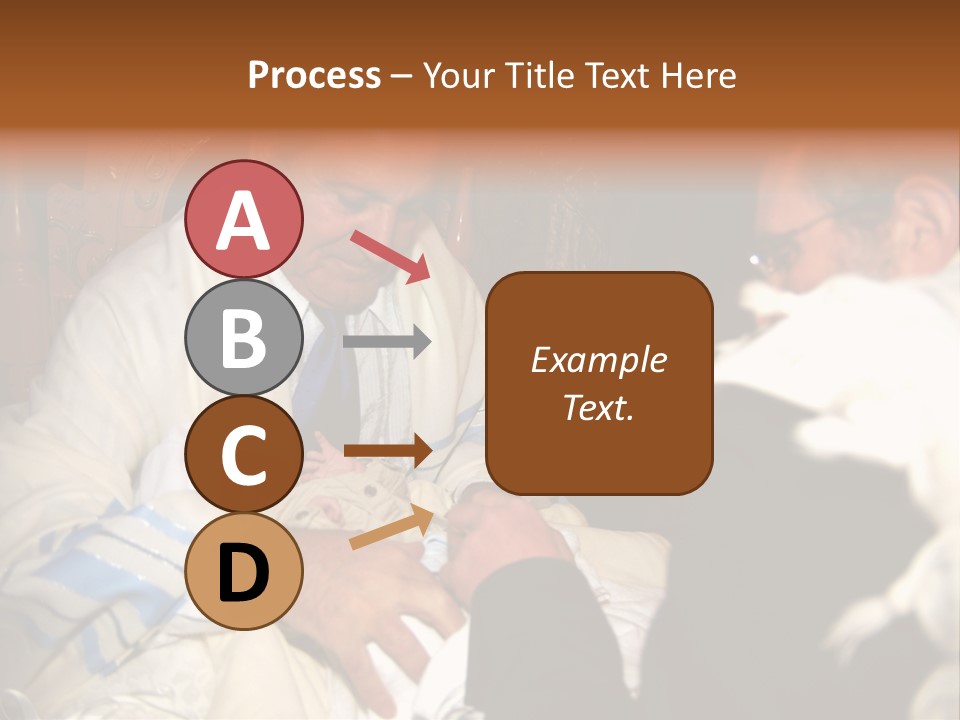 A Man Is Holding A Baby In His Lap PowerPoint Template