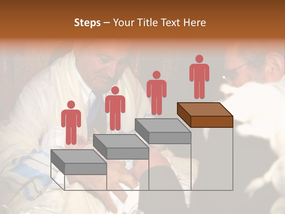 A Man Is Holding A Baby In His Lap PowerPoint Template