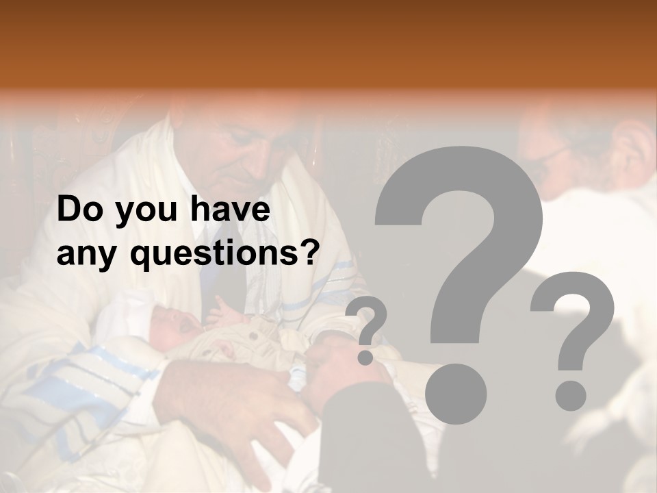 A Man Is Holding A Baby In His Lap PowerPoint Template