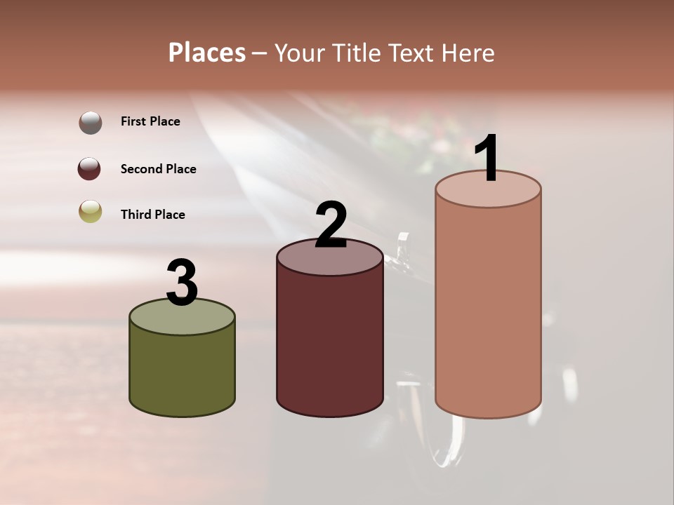 Graveyard Funeral Flower Arrangement PowerPoint Template