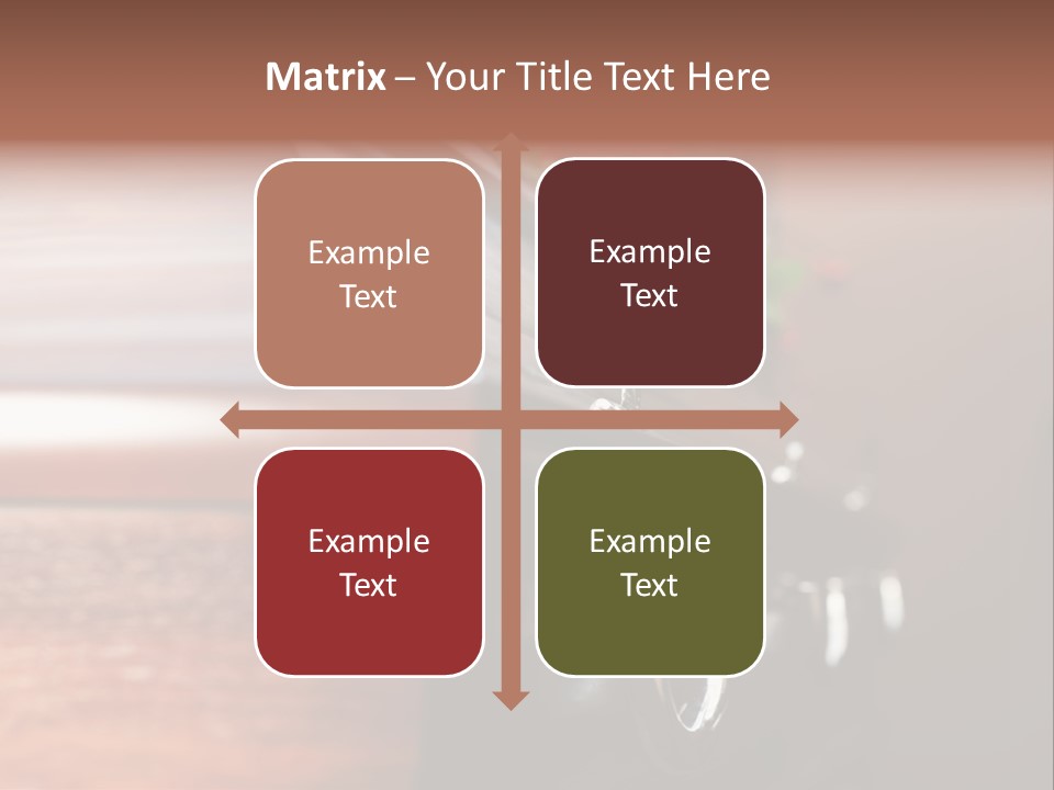 Graveyard Funeral Flower Arrangement PowerPoint Template