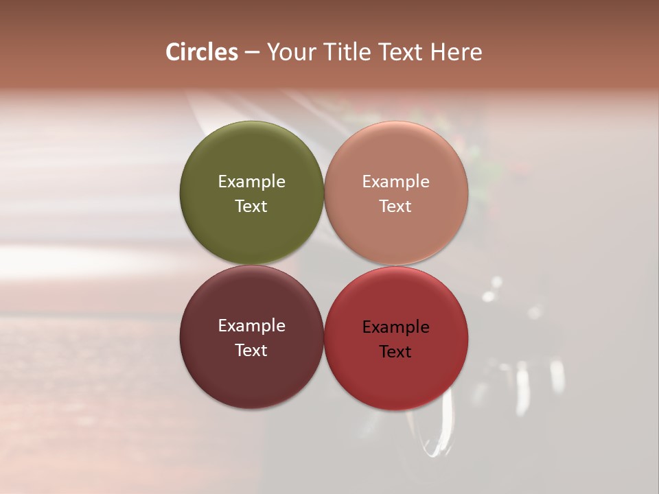 Graveyard Funeral Flower Arrangement PowerPoint Template