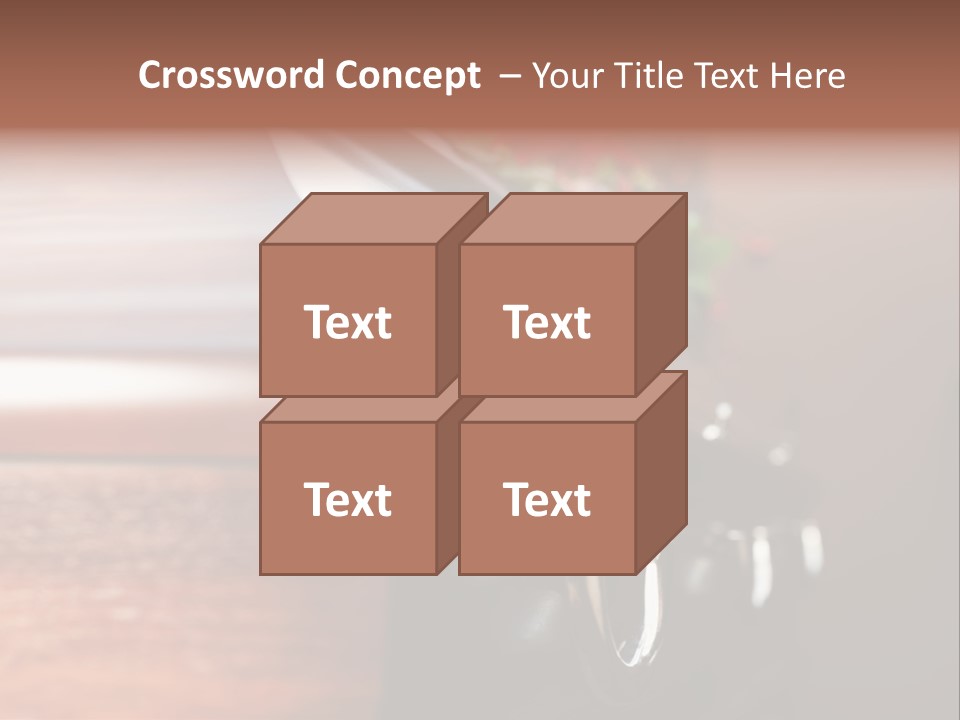 Graveyard Funeral Flower Arrangement PowerPoint Template