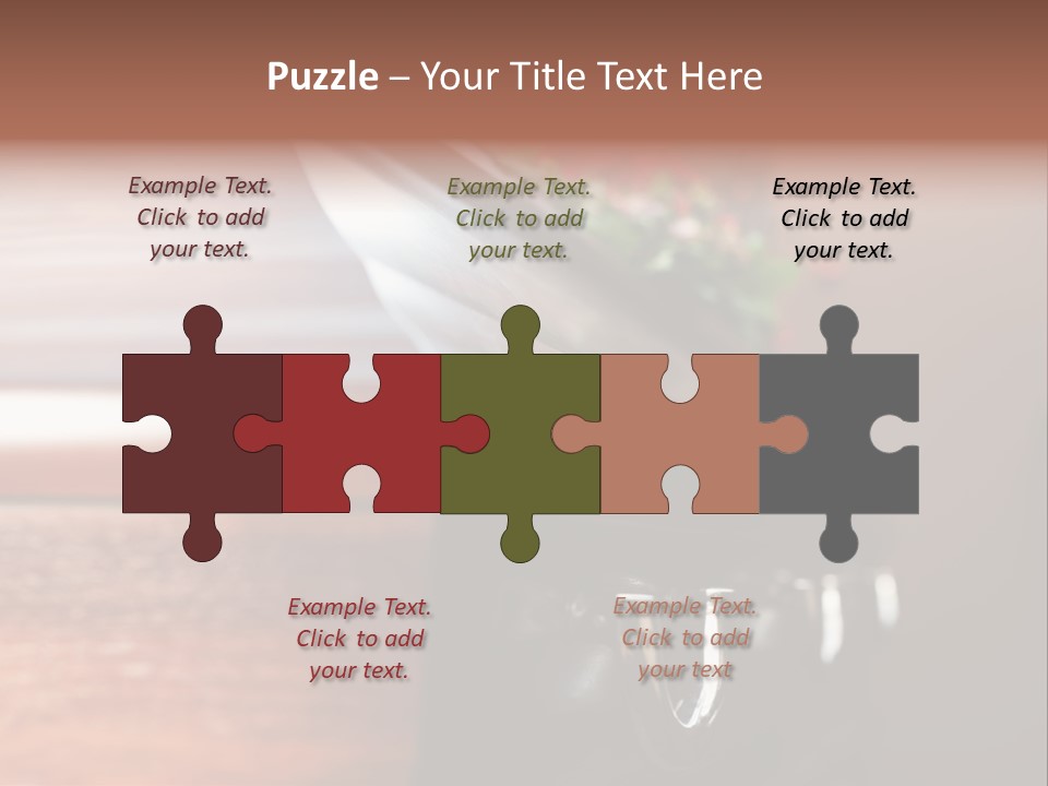 Graveyard Funeral Flower Arrangement PowerPoint Template