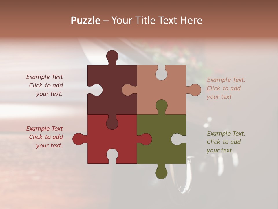 Graveyard Funeral Flower Arrangement PowerPoint Template