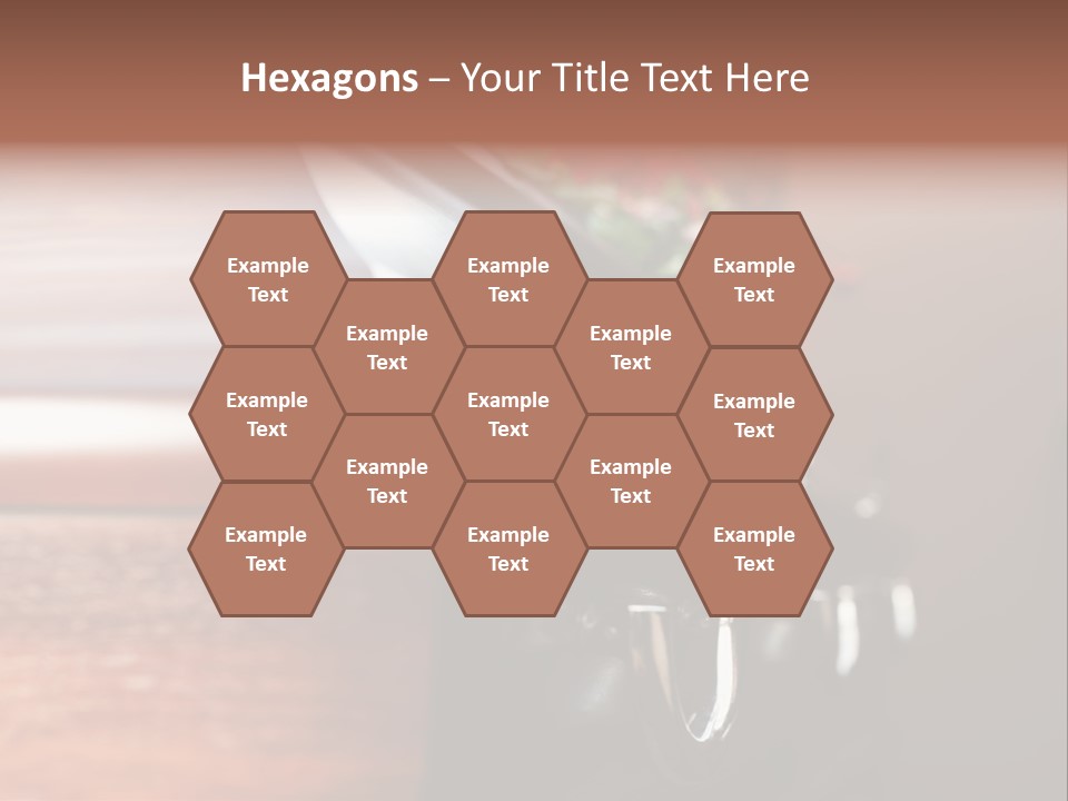 Graveyard Funeral Flower Arrangement PowerPoint Template