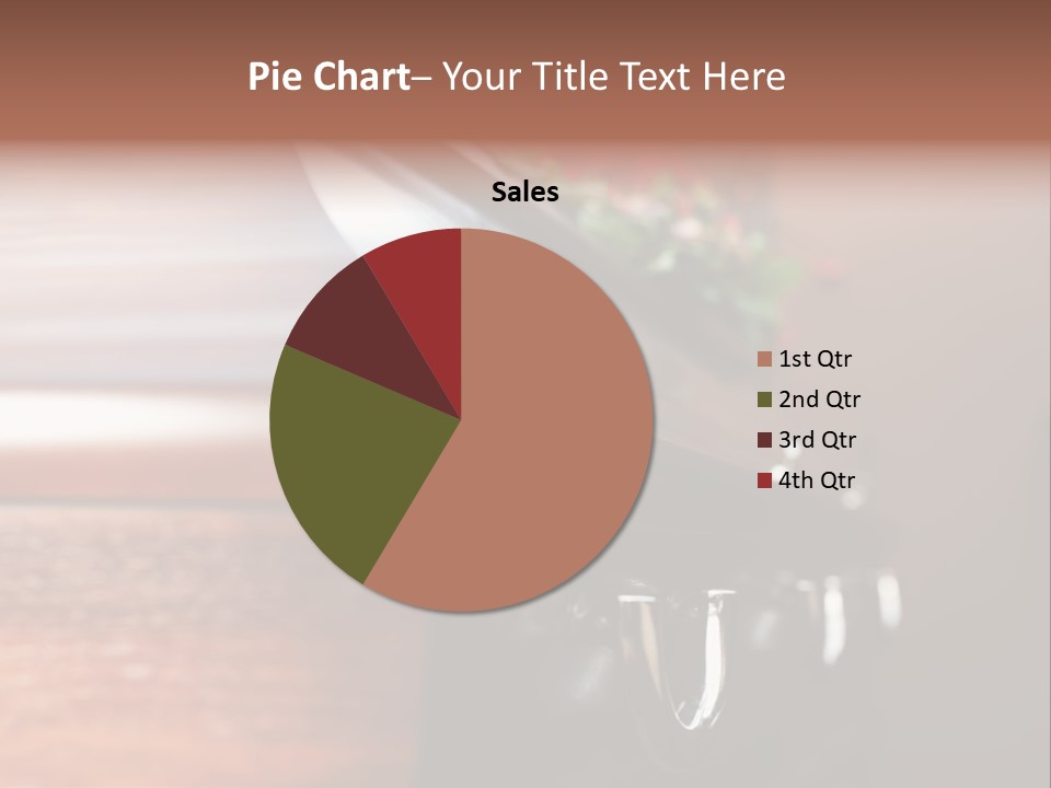 Graveyard Funeral Flower Arrangement PowerPoint Template