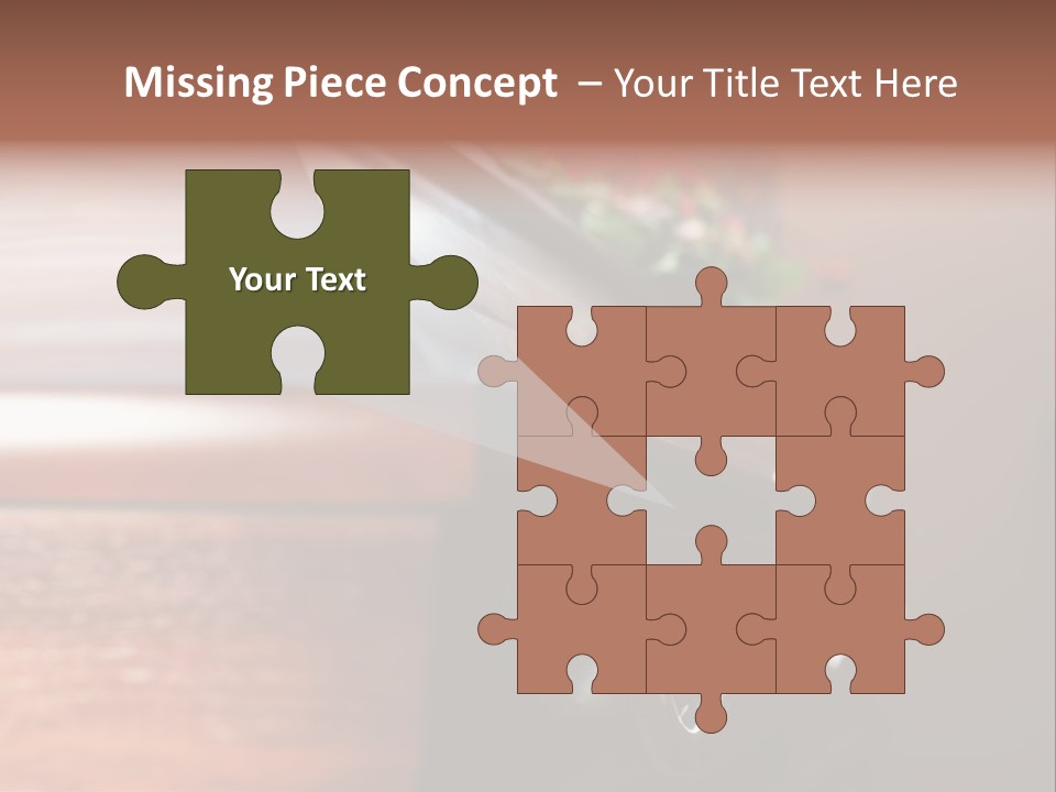 Graveyard Funeral Flower Arrangement PowerPoint Template