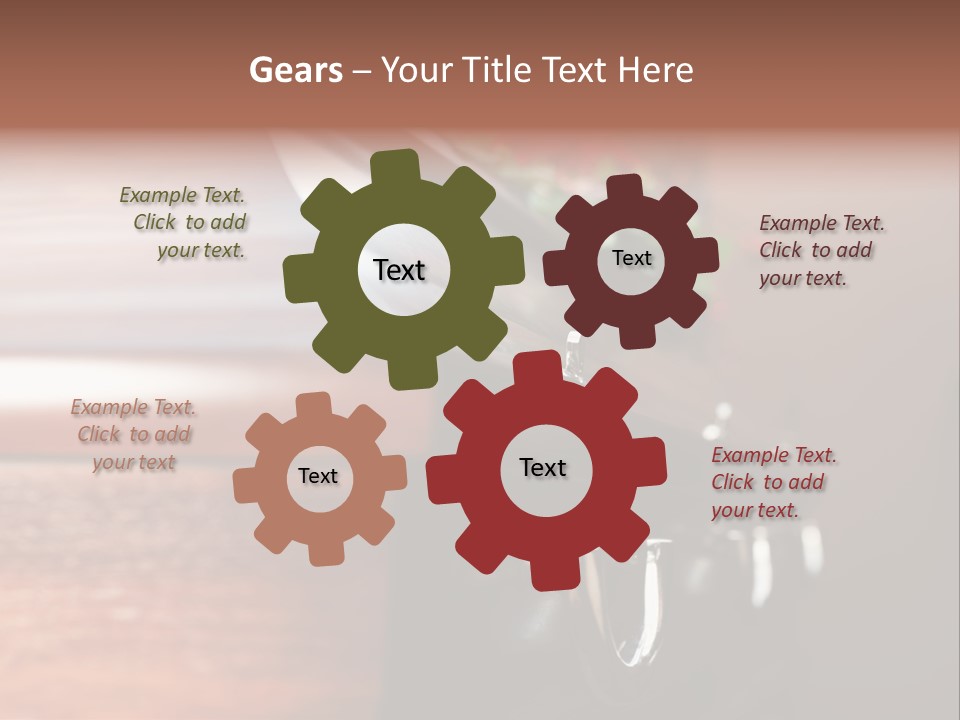 Graveyard Funeral Flower Arrangement PowerPoint Template