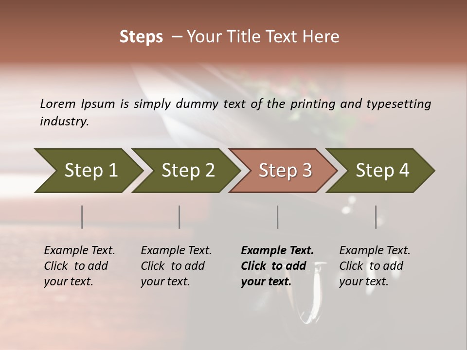 Graveyard Funeral Flower Arrangement PowerPoint Template