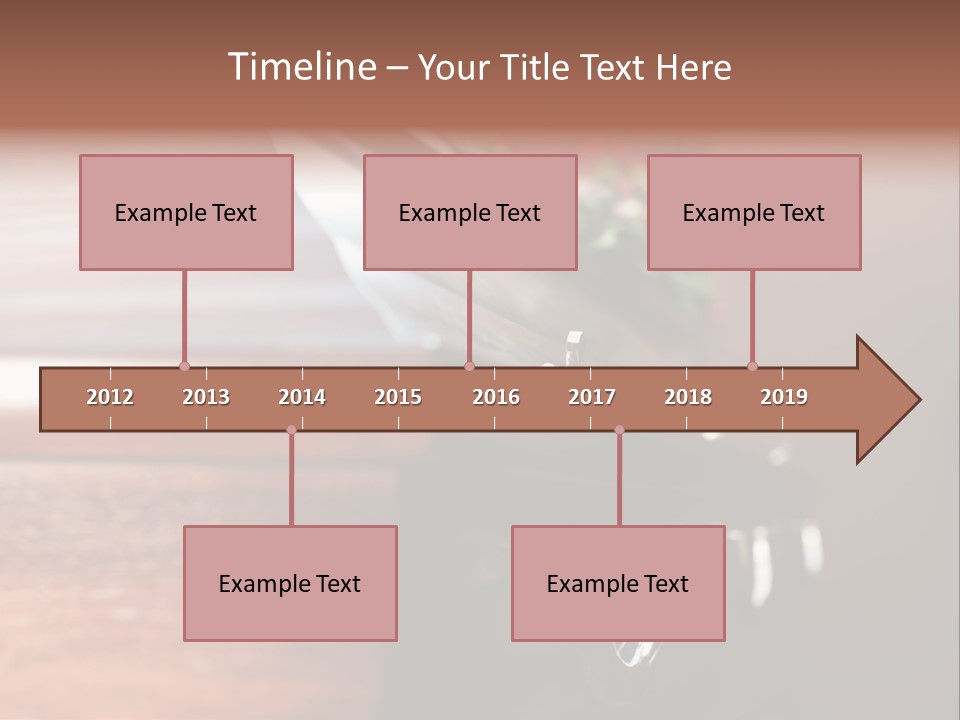 Graveyard Funeral Flower Arrangement PowerPoint Template