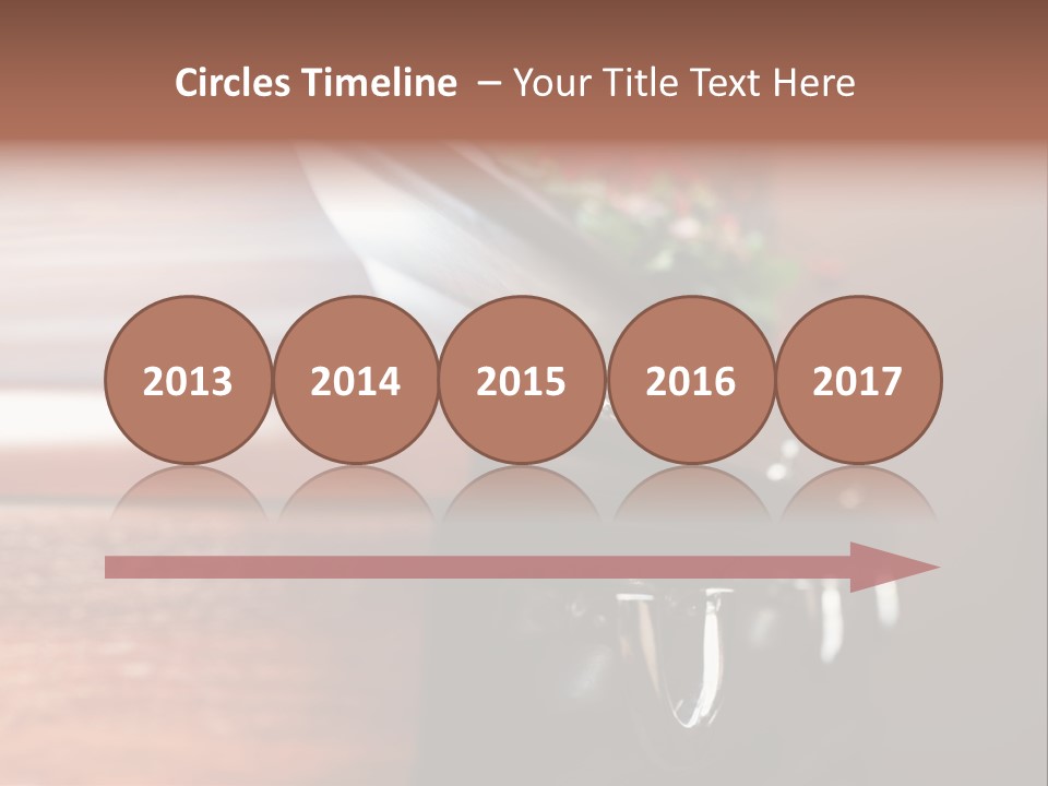 Graveyard Funeral Flower Arrangement PowerPoint Template