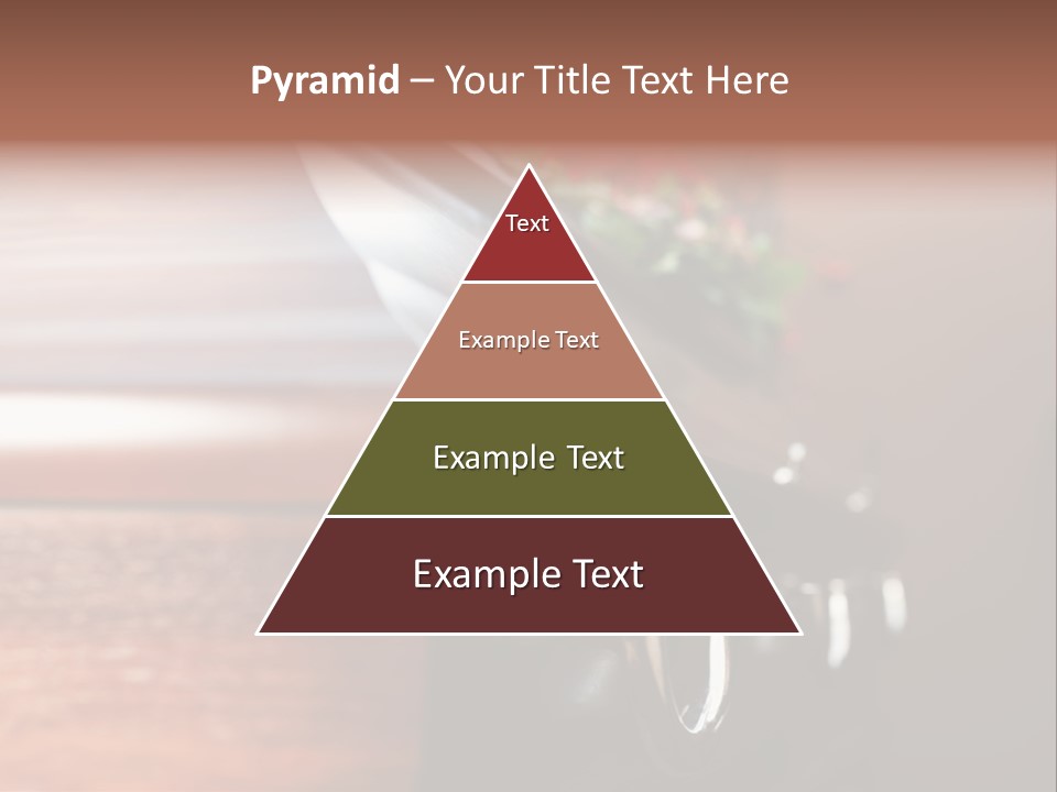 Graveyard Funeral Flower Arrangement PowerPoint Template