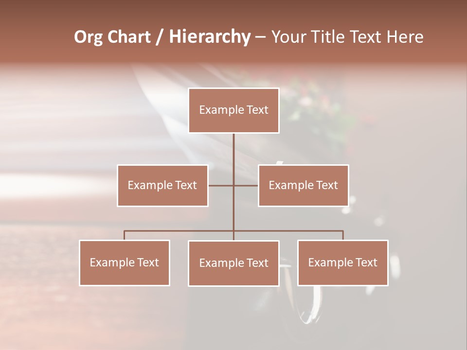 Graveyard Funeral Flower Arrangement PowerPoint Template