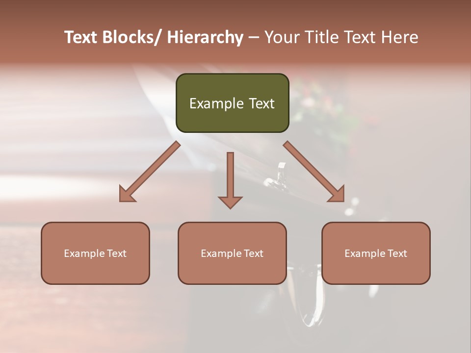Graveyard Funeral Flower Arrangement PowerPoint Template