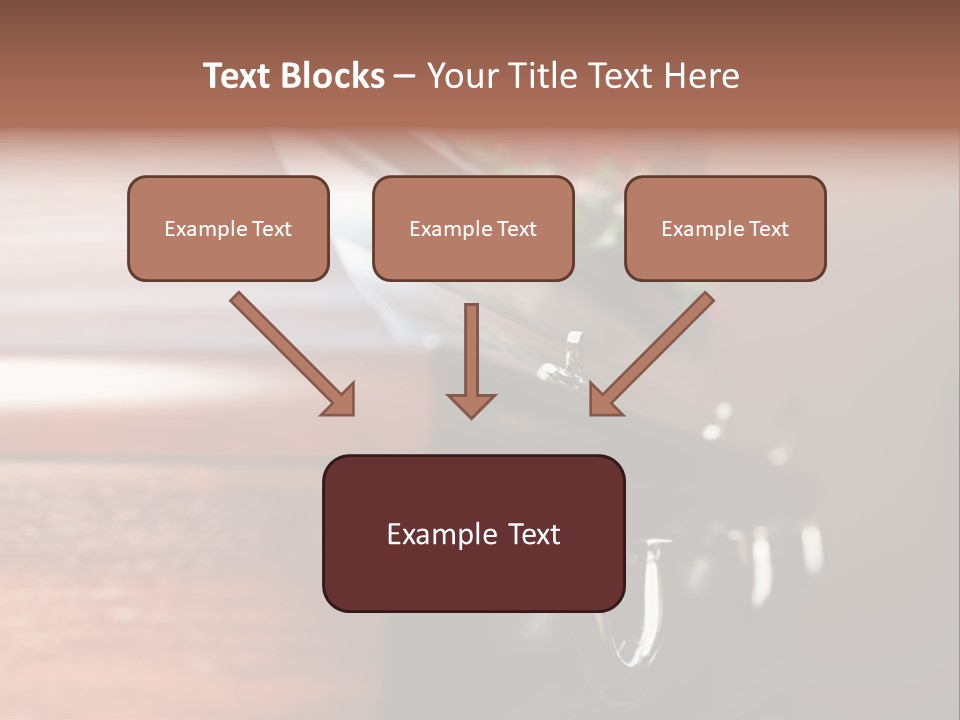 Graveyard Funeral Flower Arrangement PowerPoint Template