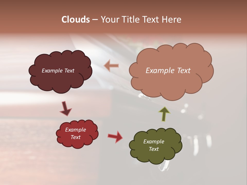 Graveyard Funeral Flower Arrangement PowerPoint Template