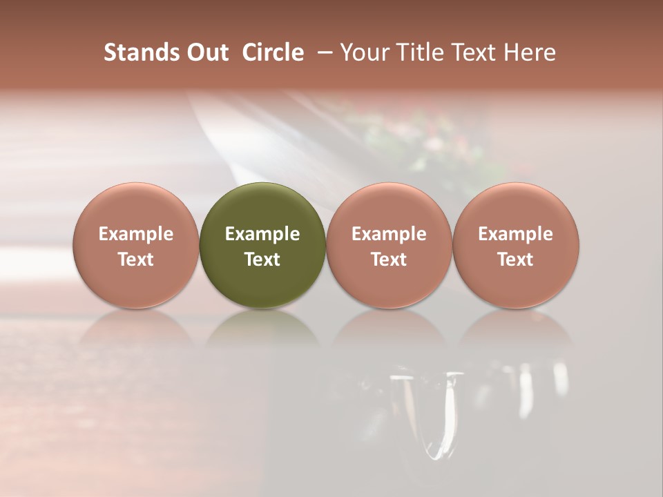 Graveyard Funeral Flower Arrangement PowerPoint Template