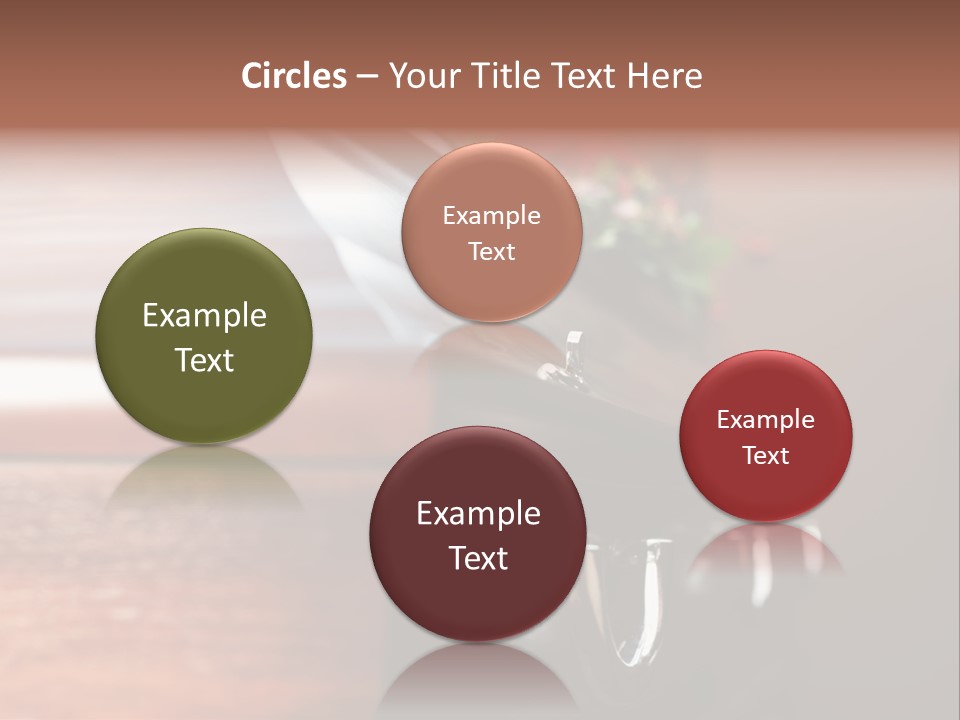 Graveyard Funeral Flower Arrangement PowerPoint Template