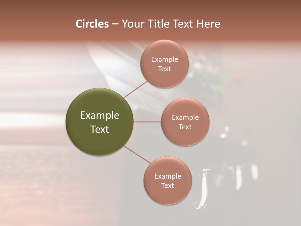 Graveyard Funeral Flower Arrangement PowerPoint Template