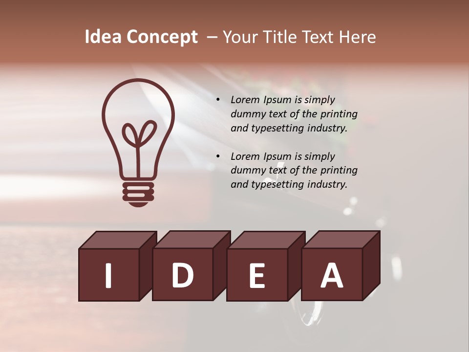 Graveyard Funeral Flower Arrangement PowerPoint Template