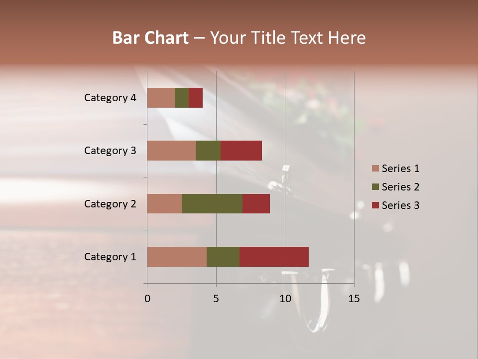 Graveyard Funeral Flower Arrangement PowerPoint Template