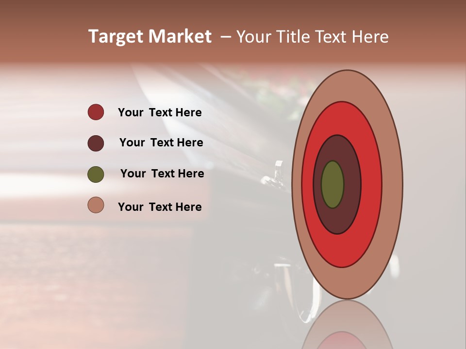 Graveyard Funeral Flower Arrangement PowerPoint Template