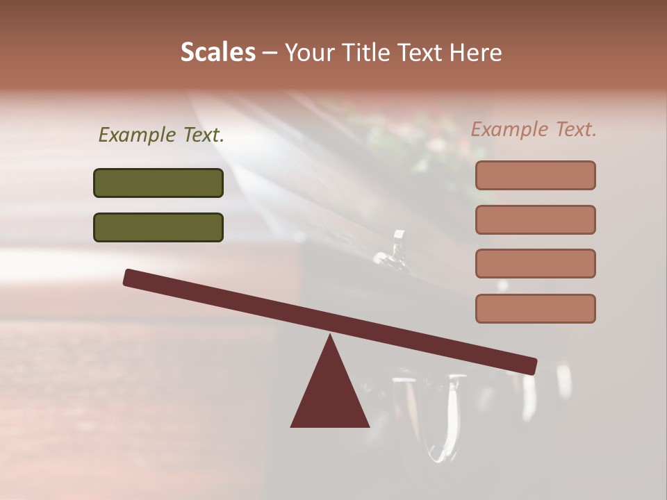 Graveyard Funeral Flower Arrangement PowerPoint Template