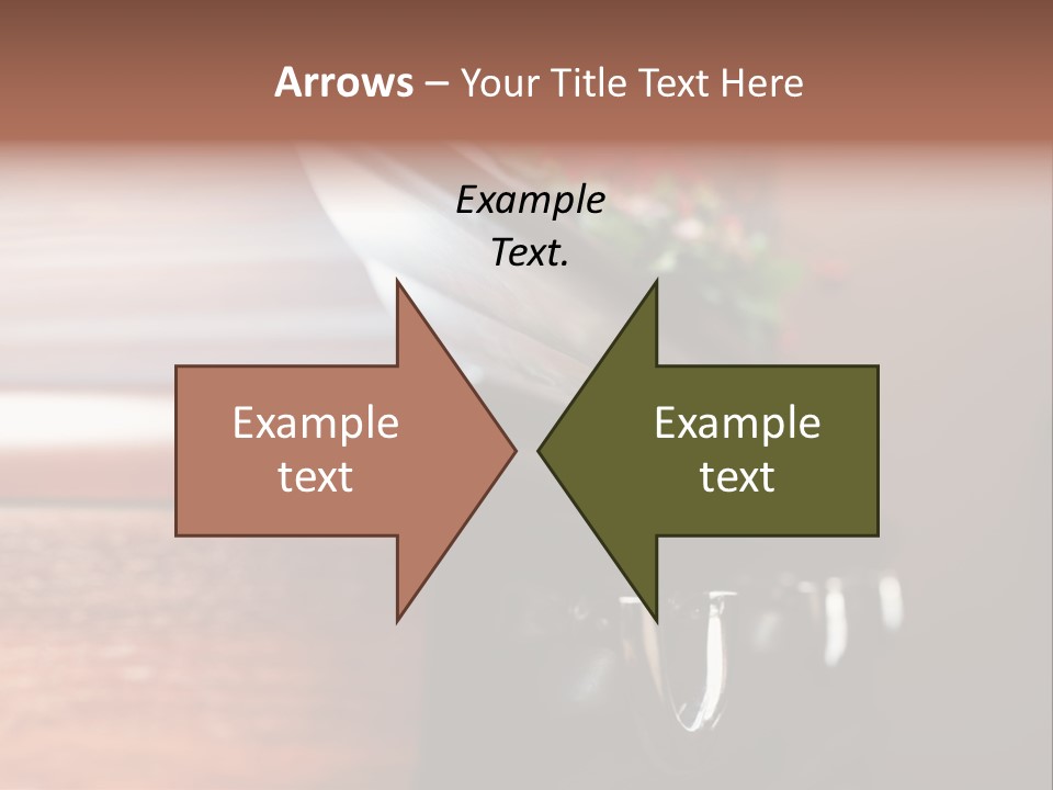Graveyard Funeral Flower Arrangement PowerPoint Template