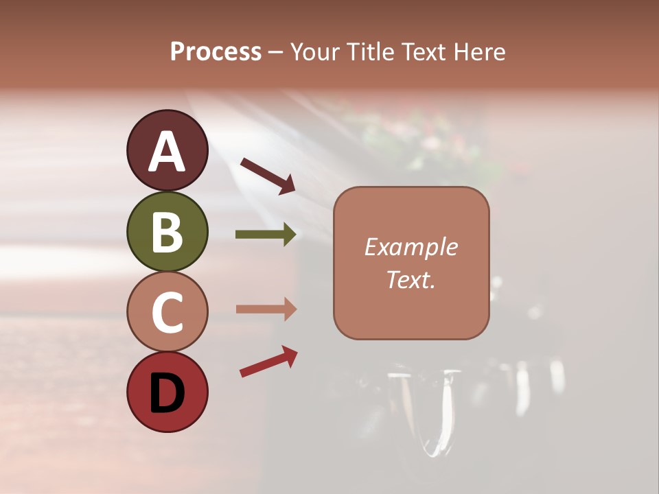 Graveyard Funeral Flower Arrangement PowerPoint Template
