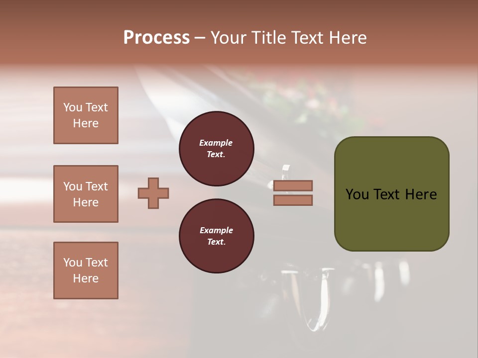 Graveyard Funeral Flower Arrangement PowerPoint Template